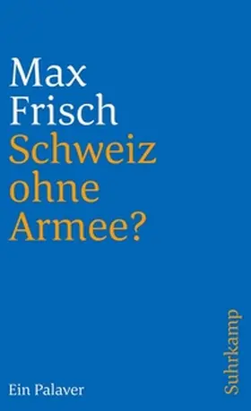 Frisch | Schweiz ohne Armee? | E-Book | sack.de