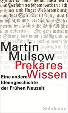 Mulsow |  Prekäres Wissen | eBook | Sack Fachmedien