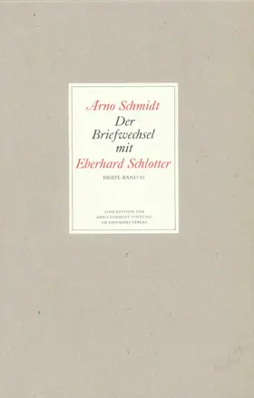 Schmidt / Schlotter / Rauschenbach |  Briefwechsel 3 | Buch |  Sack Fachmedien