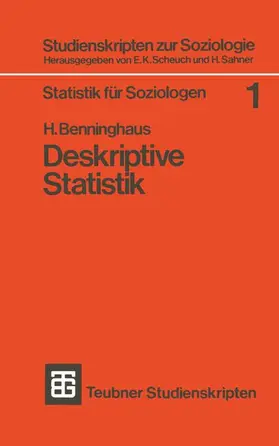 Benninghaus |  Deskriptive Statistik | Buch |  Sack Fachmedien