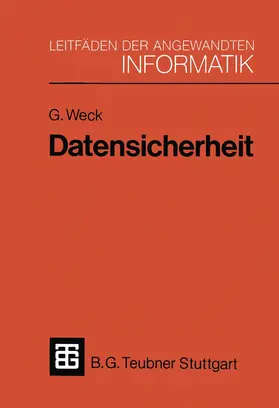 Weck |  Datensicherheit | Buch |  Sack Fachmedien