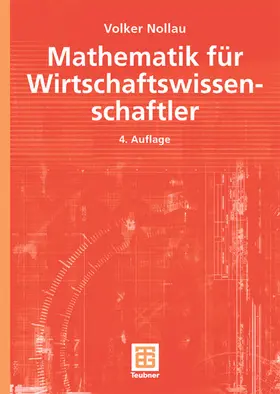 Nollau |  Mathematik für Wirtschaftswissenschaftler | Buch |  Sack Fachmedien