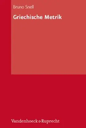 Snell |  Griechische Metrik | Buch |  Sack Fachmedien