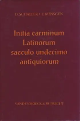  Initia carminum Latinorum saeculo undecimo antiquiorum. Supplementband | Buch |  Sack Fachmedien