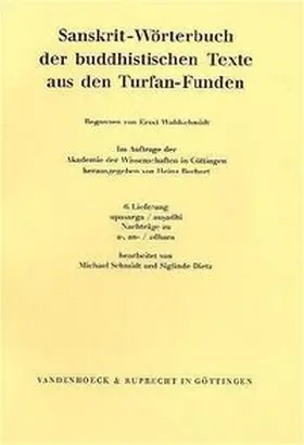 Sanskrit-Wörterbuch der buddhistischen Texte aus den Turfan-Funden. Lieferung 6 | Buch |  Sack Fachmedien