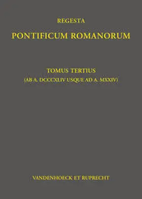 Jaffé / Herbers / Werner |  Regesta Pontificum Romanorum | Buch |  Sack Fachmedien