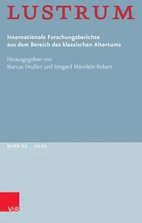 Deufert / Männlein-Robert |  Lustrum Band 62 – 2020 | Buch |  Sack Fachmedien