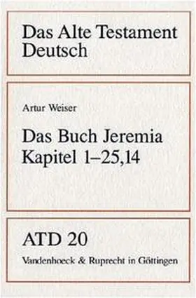 Weiser |  Das Buch Jeremia | Buch |  Sack Fachmedien