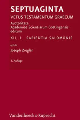 Ziegler |  Septuaginta. Band 12,1 | Buch |  Sack Fachmedien