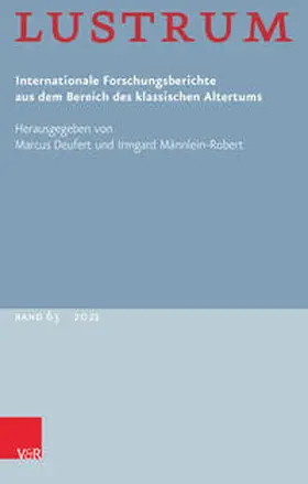 Deufert / Männlein-Robert |  Lustrum Band 63 – 2021 | Buch |  Sack Fachmedien