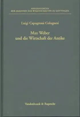 Capogrossi Colognesi |  Max Weber und die Wirtschaft der Antike | Buch |  Sack Fachmedien