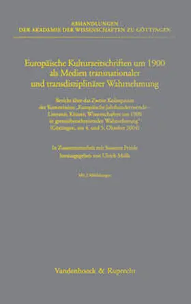 Mölk |  Europäische Kulturzeitschriften um 1900 als Medien transnationaler und transdisziplinärer Wahrnehmung | Buch |  Sack Fachmedien