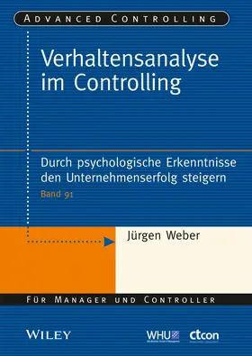 Weber / Linder / Riesenhuber |  Verhaltensanalyse im Controlling | Buch |  Sack Fachmedien