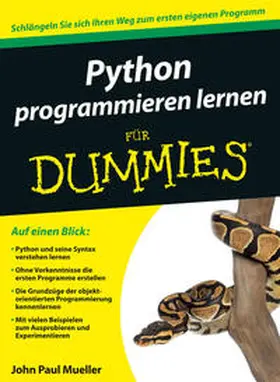 Mueller | Python programmieren lernen für Dummies | Buch | 978-3-527-71148-2 | sack.de