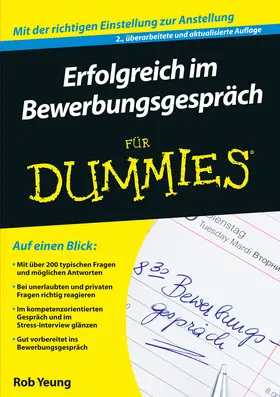 Yeung |  Erfolgreich im Bewerbungsgespräch für Dummies | Buch |  Sack Fachmedien