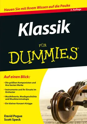 Pogue / Speck |  Klassik für Dummies | Buch |  Sack Fachmedien