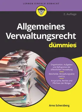 Scherzberg |  Allgemeines Verwaltungsrecht für Dummies | Buch |  Sack Fachmedien