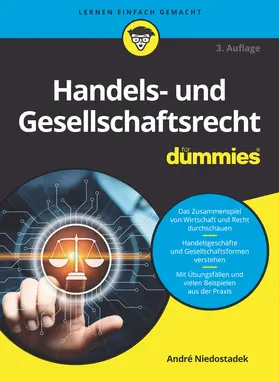 Niedostadek |  Handels- und Gesellschaftsrecht für Dummies | Buch |  Sack Fachmedien