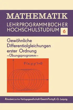 Berane |  Gewöhnliche Differentialgleichungen erster Ordnung | Buch |  Sack Fachmedien