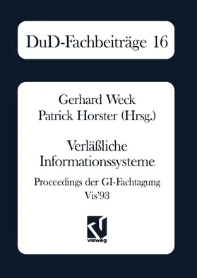 Weck / Horster |  Verläßliche Informationssysteme | Buch |  Sack Fachmedien