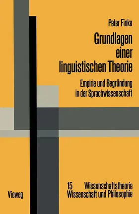 Finke |  Grundlagen einer linguistischen Theorie | Buch |  Sack Fachmedien