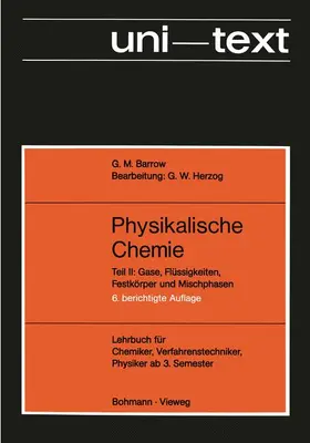 Barrow |  Physikalische Chemie | Buch |  Sack Fachmedien