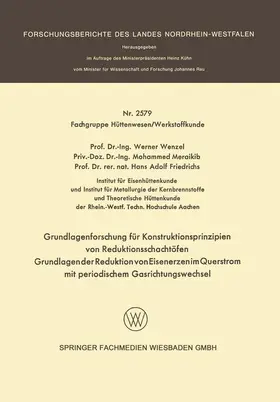 Wenzel / Friedrichs / Meraikib |  Grundlagenforschung für Konstruktionsprinzipien von Reduktionsschachtöfen | Buch |  Sack Fachmedien