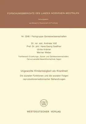 Voss |  Ungewollte Kinderlosigkeit als Krankheit | Buch |  Sack Fachmedien