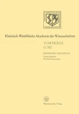 Großfeld | Rheinisch-Westfälische Akademie der Wissenschaften | Buch | 978-3-531-07300-2 | sack.de