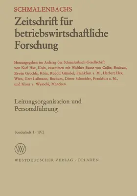 Busse von Colbe |  Leitungsorganisation und Personalführung | Buch |  Sack Fachmedien
