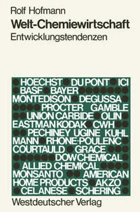 Hofmann |  Welt-Chemiewirtschaft | Buch |  Sack Fachmedien