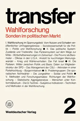 Böhret / Brewer / Brunner | Wahlforschung: Sonden im politischen Markt | Buch | 978-3-531-11350-0 | sack.de