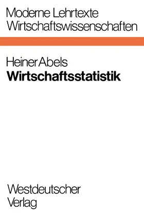 Abels |  Wirtschaftsstatistik | Buch |  Sack Fachmedien