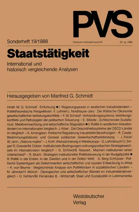 Schmidt |  Staatstätigkeit | Buch |  Sack Fachmedien