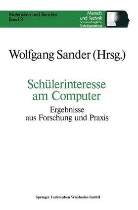 Sander |  Schülerinteresse am Computer | Buch |  Sack Fachmedien