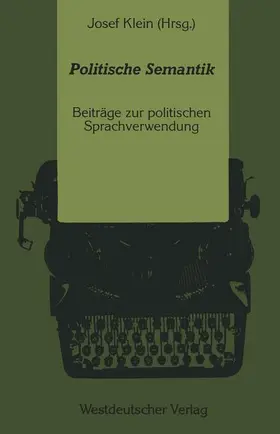 Klein |  Politische Semantik | Buch |  Sack Fachmedien