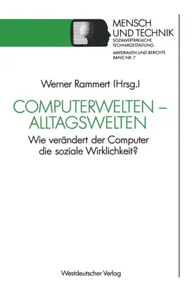 Rammert |  Computerwelten ¿ Alltagswelten | Buch |  Sack Fachmedien