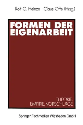 Offe |  Formen der Eigenarbeit | Buch |  Sack Fachmedien