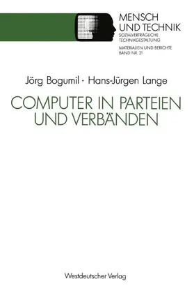 Lange |  Computer in Parteien und Verbänden | Buch |  Sack Fachmedien