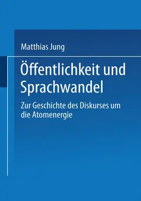 Jung |  Öffentlichkeit und Sprachwandel | Buch |  Sack Fachmedien