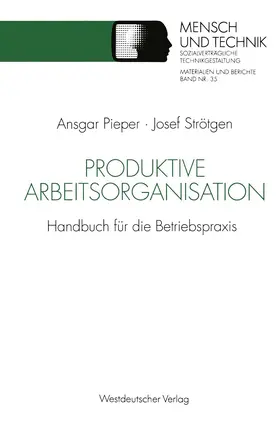 Strötgen |  Produktive Arbeitsorganisation | Buch |  Sack Fachmedien