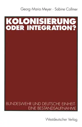 Collmer |  Kolonisierung oder Integration? | Buch |  Sack Fachmedien