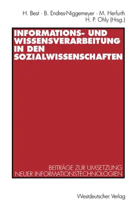 Best / Ohly / Endres-Niggemeyer |  Informations- und Wissensverarbeitung in den Sozialwissenschaften | Buch |  Sack Fachmedien