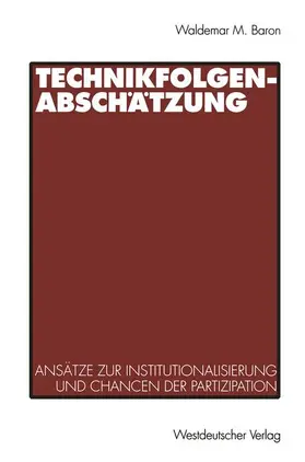 Baron |  Technikfolgenabschätzung | Buch |  Sack Fachmedien