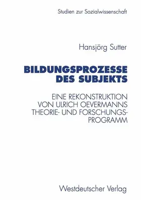 Sutter |  Bildungsprozesse des Subjekts | Buch |  Sack Fachmedien