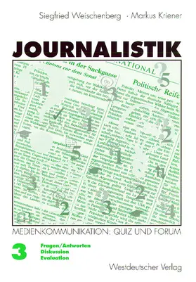 Kriener |  Journalistik | Buch |  Sack Fachmedien