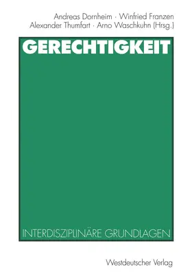 Dornheim / Waschkuhn / Franzen |  Gerechtigkeit | Buch |  Sack Fachmedien
