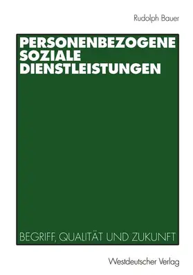 Bauer |  Personenbezogene Soziale Dienstleistungen | Buch |  Sack Fachmedien