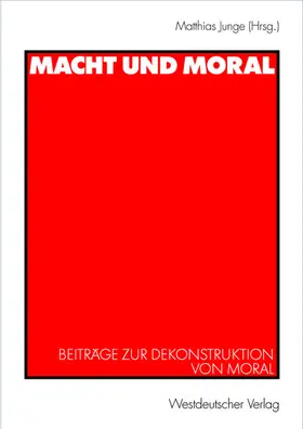 Junge |  Macht und Moral | Buch |  Sack Fachmedien