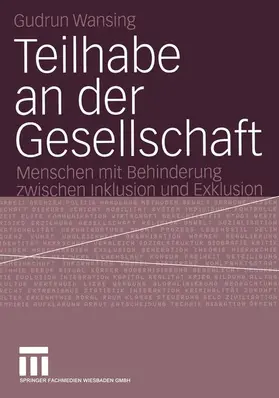 Wansing |  Teilhabe an der Gesellschaft | Buch |  Sack Fachmedien